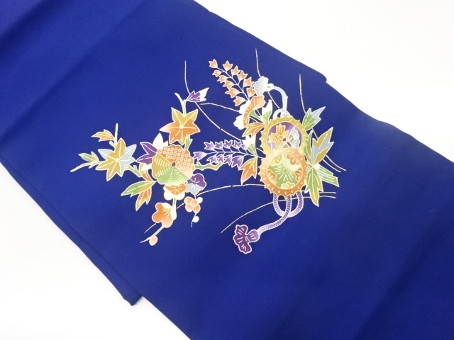 JAPANESE NAGOYA OBI / SHIOZE / KINSAI / KATAZOME / FLOWER